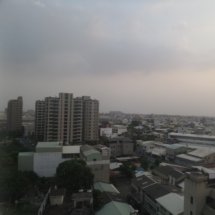 A view from the hotel looking over part of Tainan City.